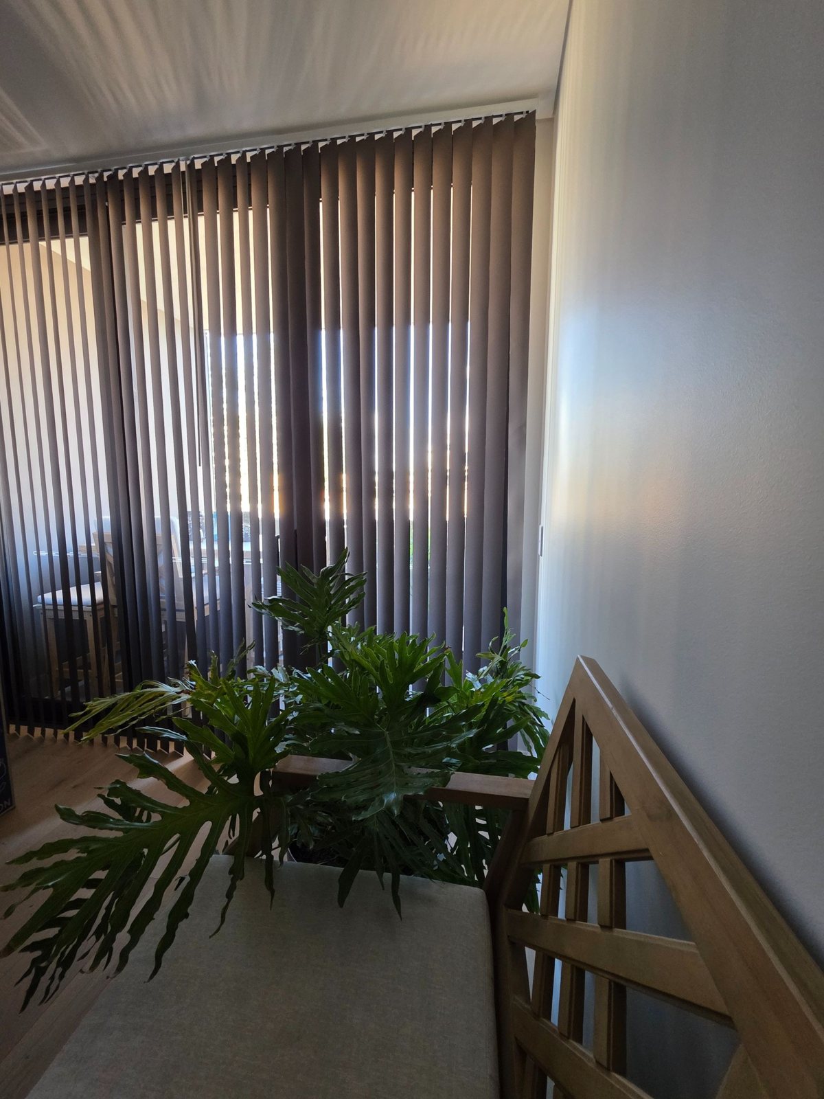 Vertical blinds in a Newcastle home
