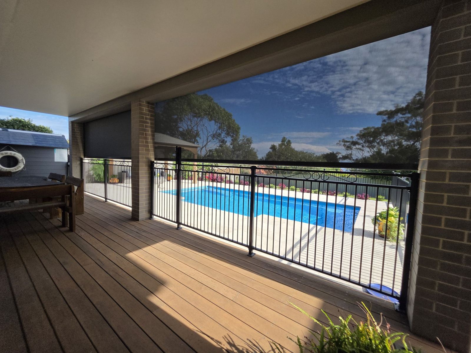 Zip screens on a pool deck in Valentine, Lake Macquarie